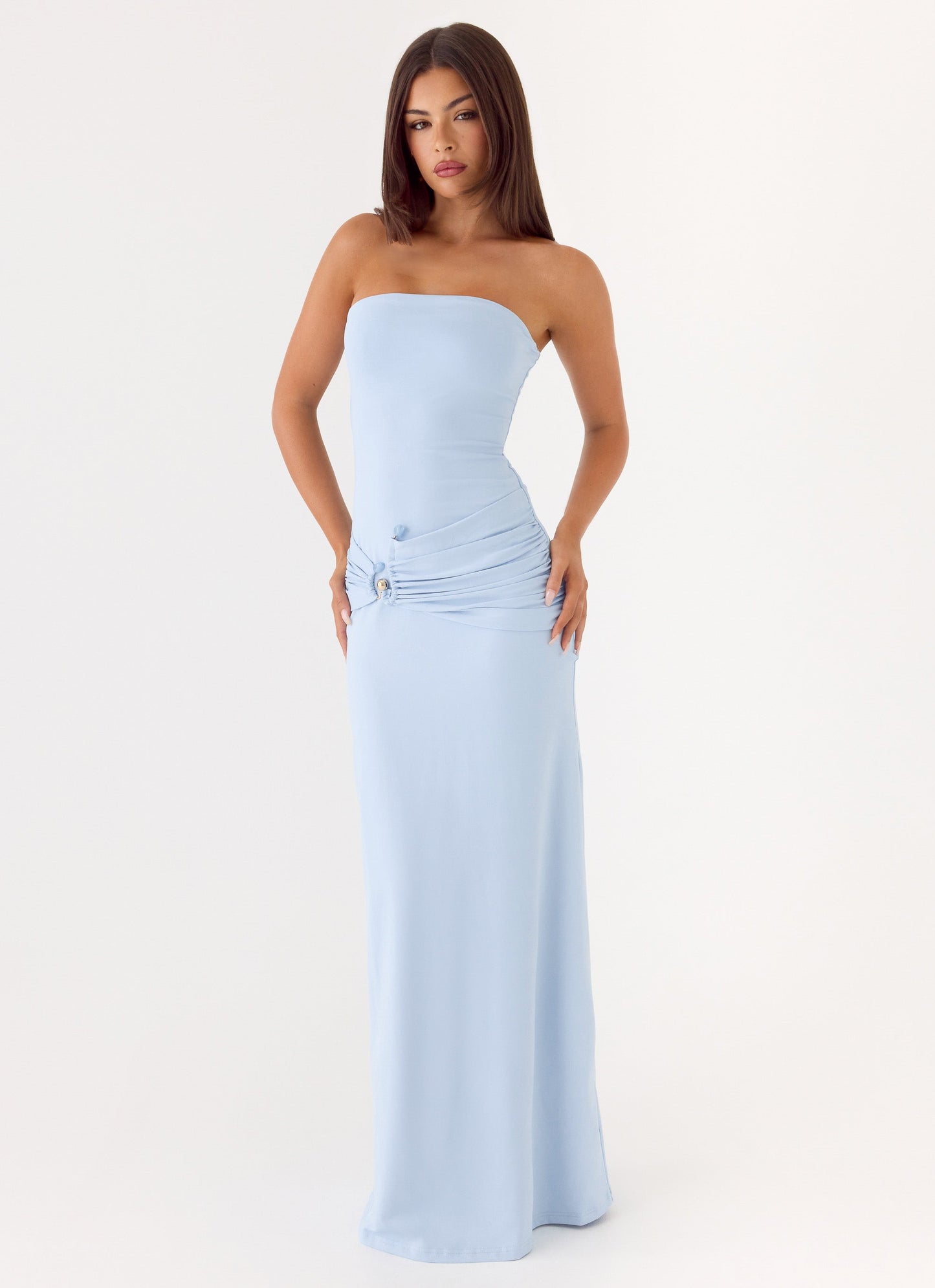 Dimmi Maxi Dress Without Straps - Blue