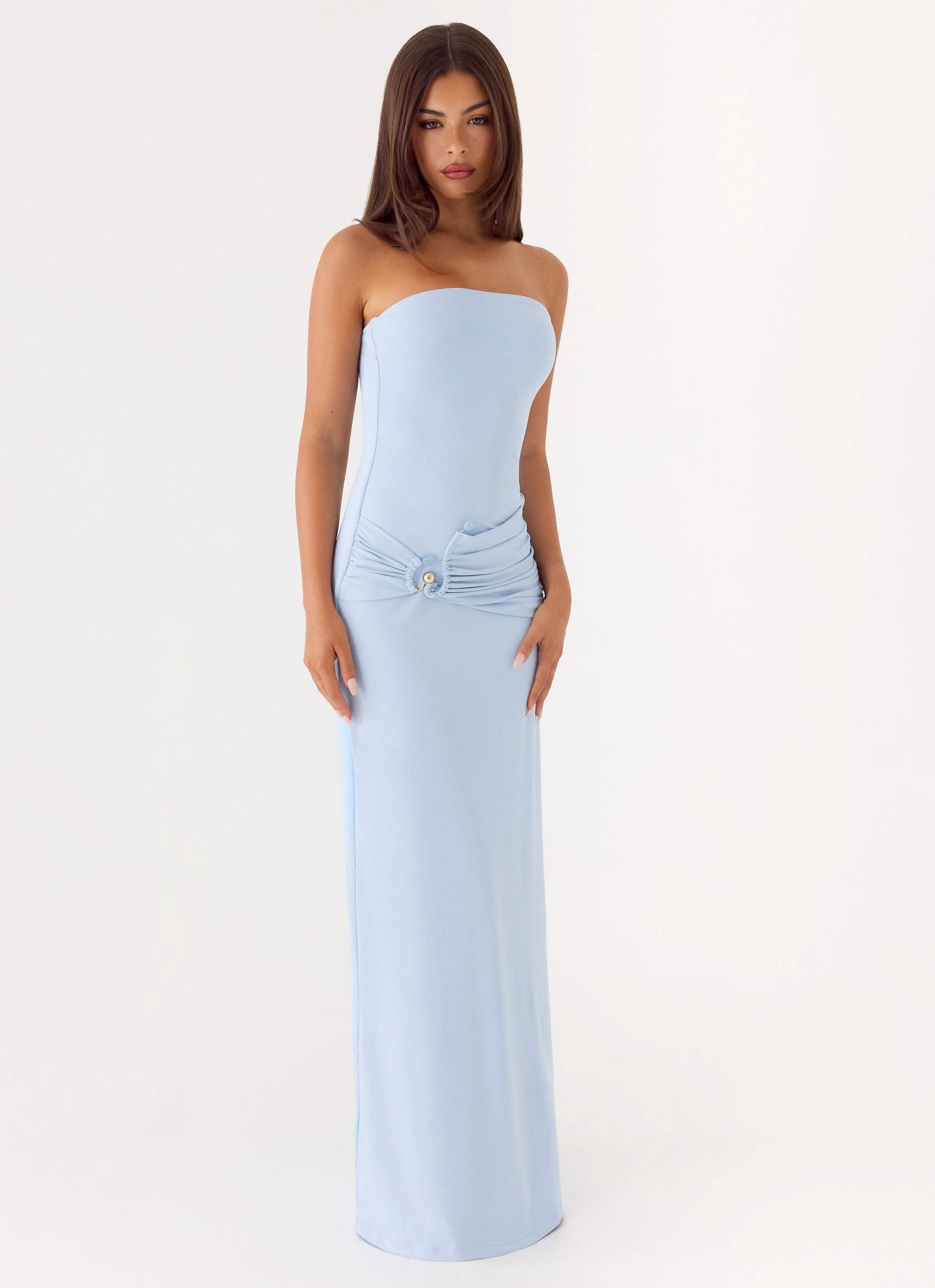 Dimmi Maxi Dress Without Straps - Blue
