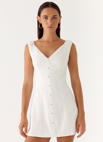 Mini Drift Dress - White