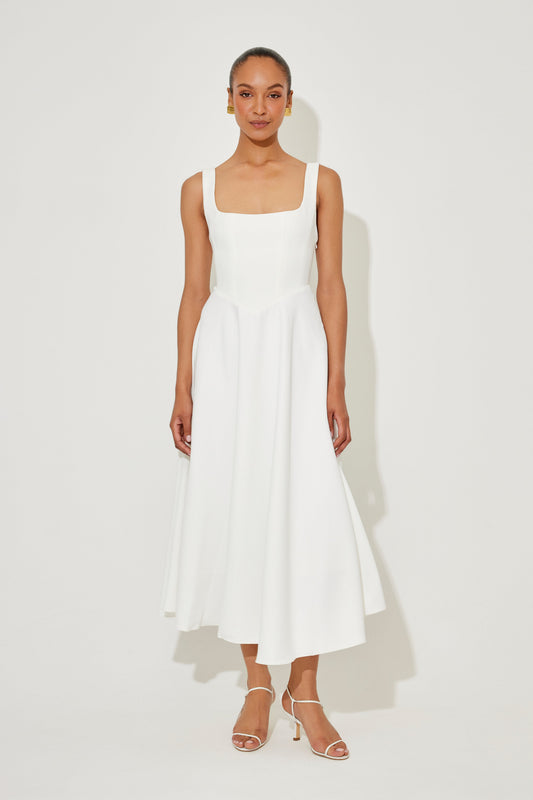 Amélia - Vestido Midi Clássico