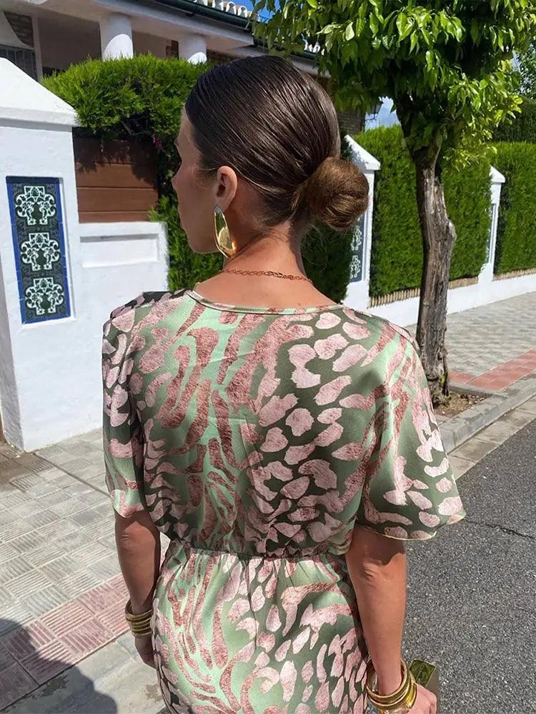 Vestido Floral Plissado Constança