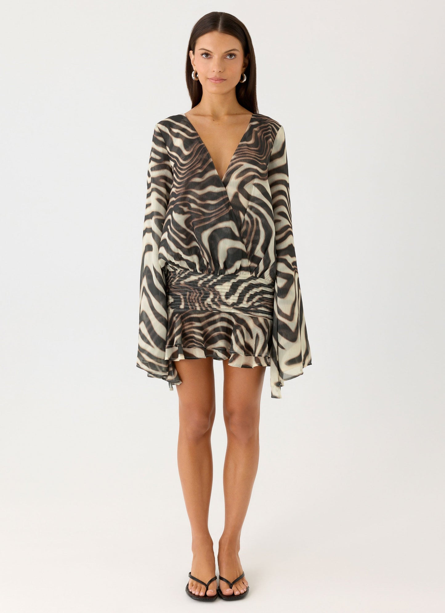 Zebra Print Elisana Mini Dress