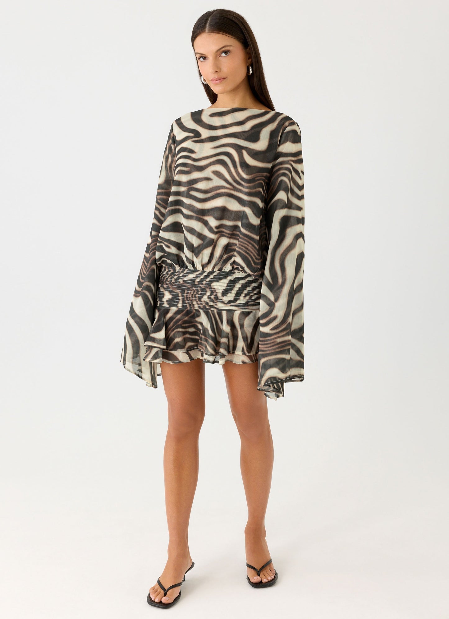 Zebra Print Elisana Mini Dress