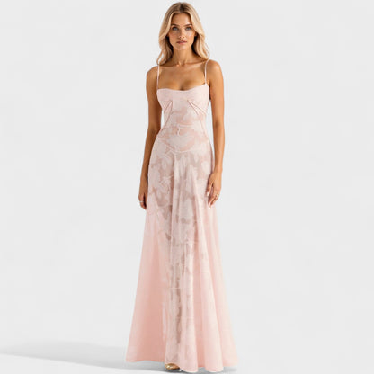 Verona - Maxi Vestido de Renda Floral