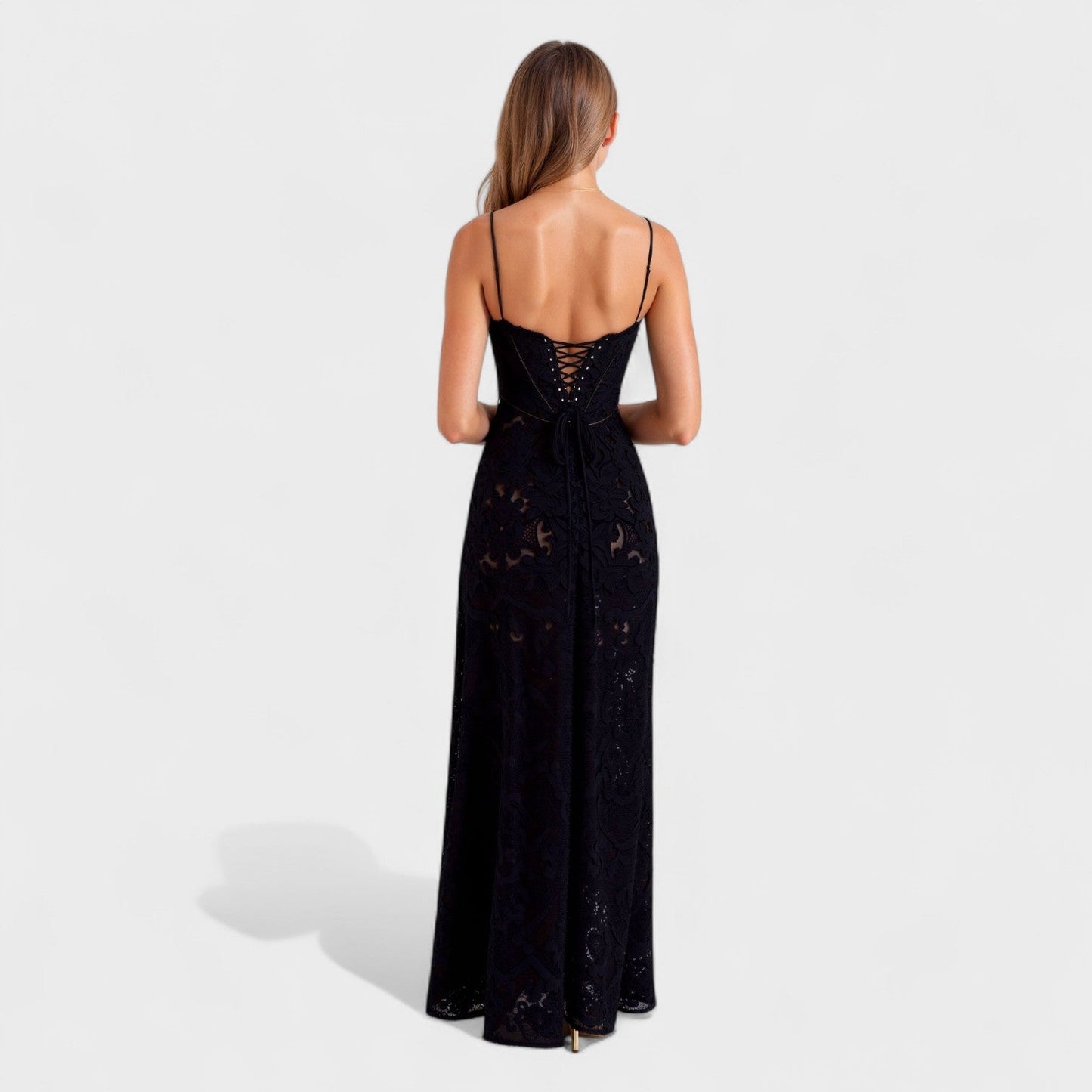 Verona - Maxi Vestido de Renda Floral