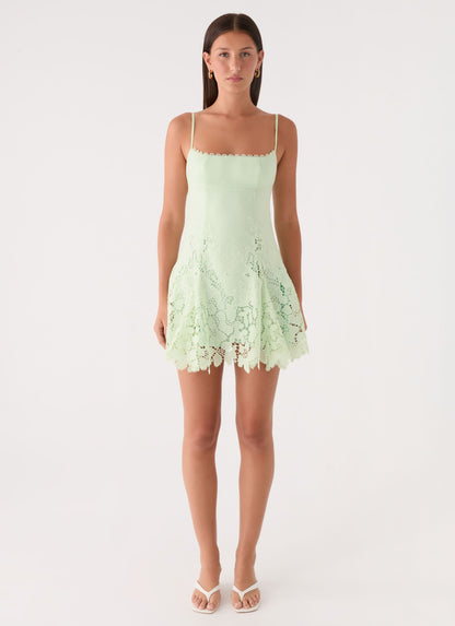 Vestido Mini Florine - Verde Pistache