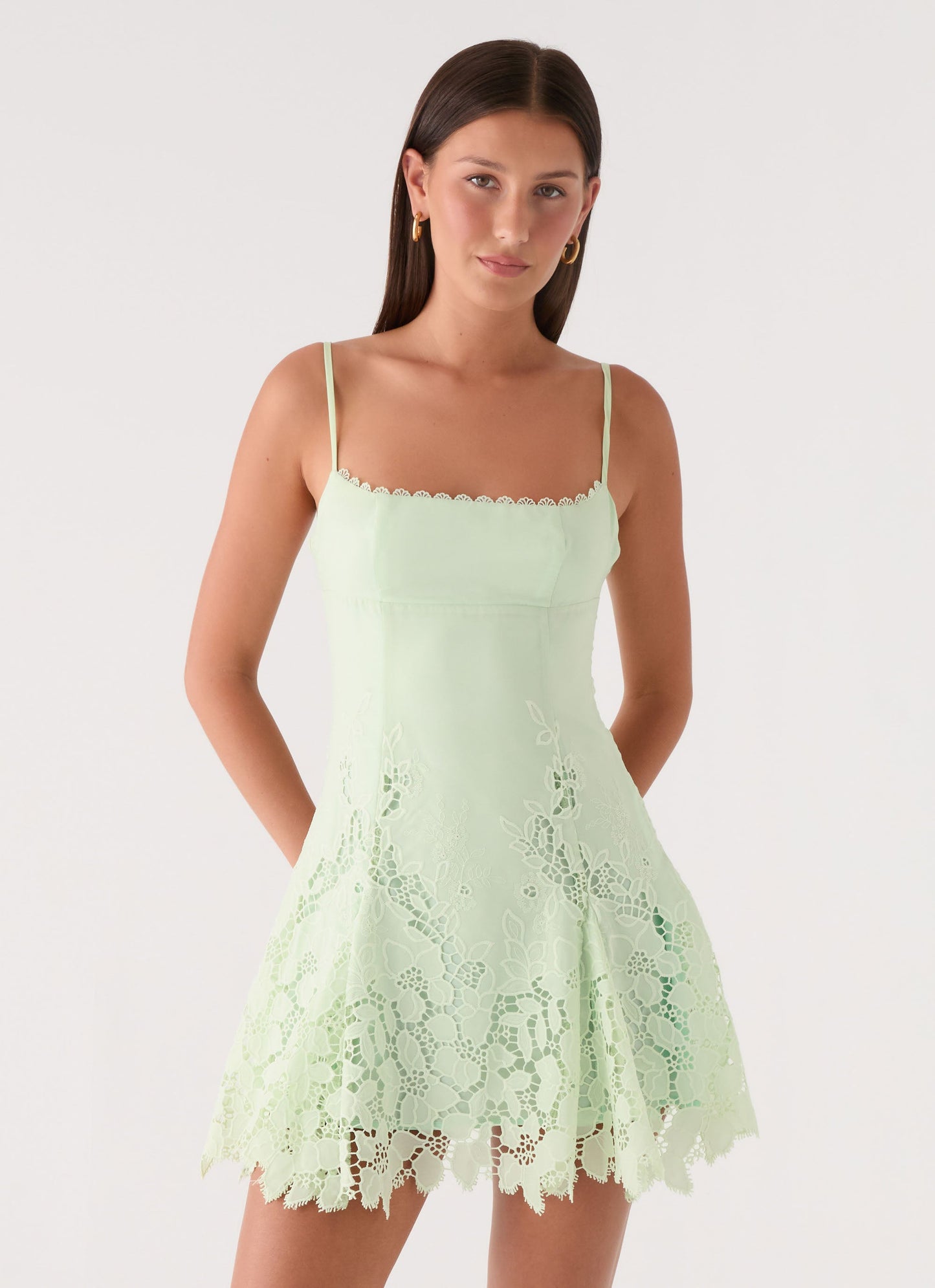 Vestido Mini Florine - Verde Pistache