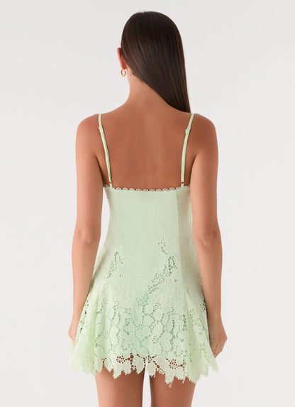 Vestido Mini Florine - Verde Pistache