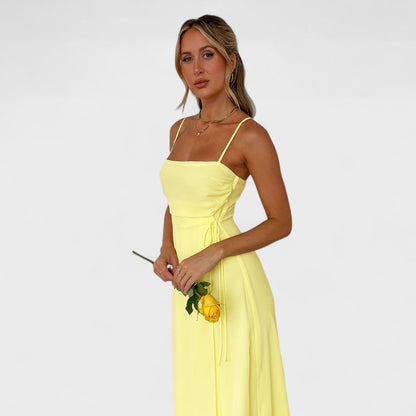 Flóssi - Maxi Vestido Amarelo