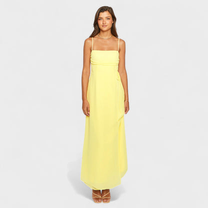 Flóssi - Maxi Vestido Amarelo