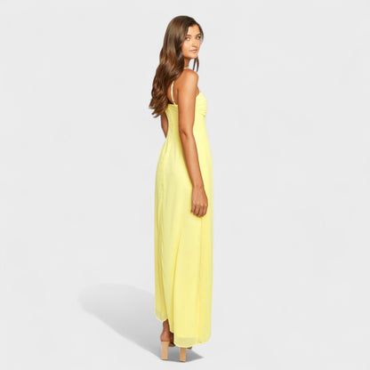Flóssi - Maxi Vestido Amarelo