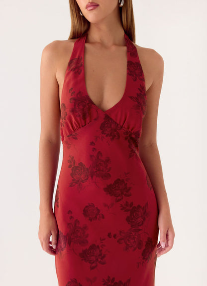 Maxi Dress Freja - Cherry Pink