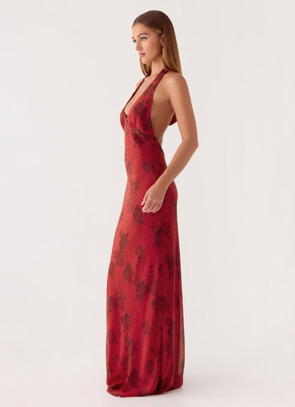 Maxi Dress Freja - Cherry Pink