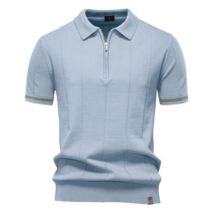 Meio Zíper Polo - Textura Vertical