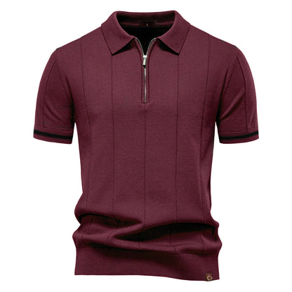Meio Zíper Polo - Textura Vertical