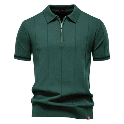 Meio Zíper Polo - Textura Vertical