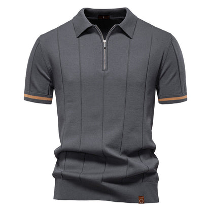Meio Zíper Polo - Textura Vertical