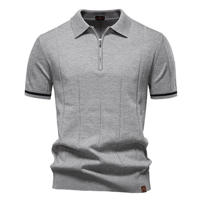 Meio Zíper Polo - Textura Vertical
