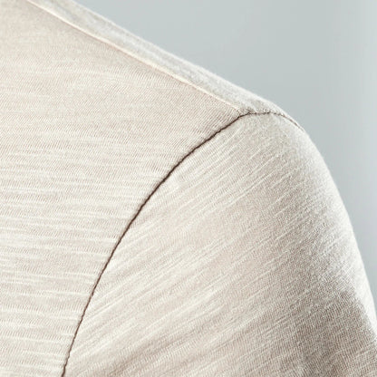Camisa Henley con Cuello de Botones