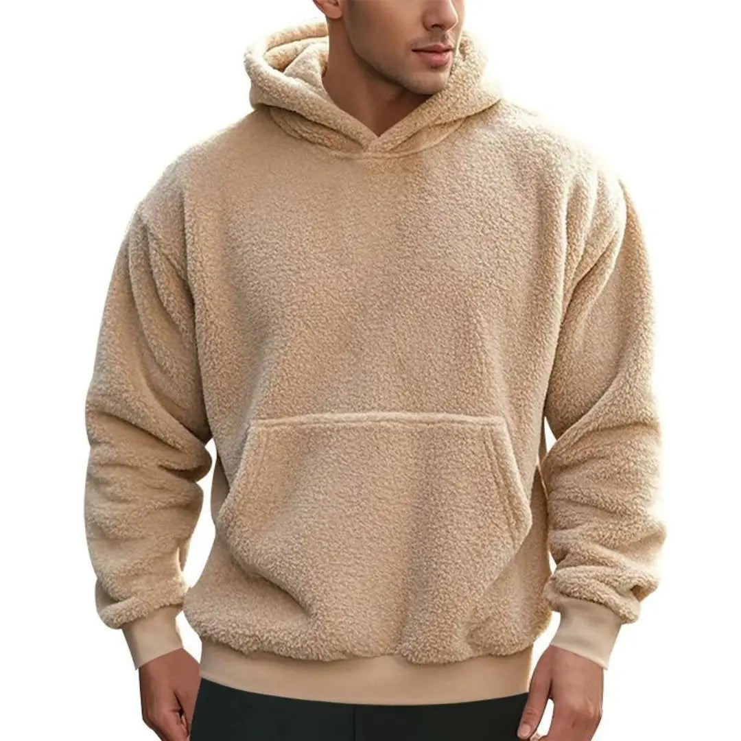 Sudadera con Capucha de Mezcla de Fleece
