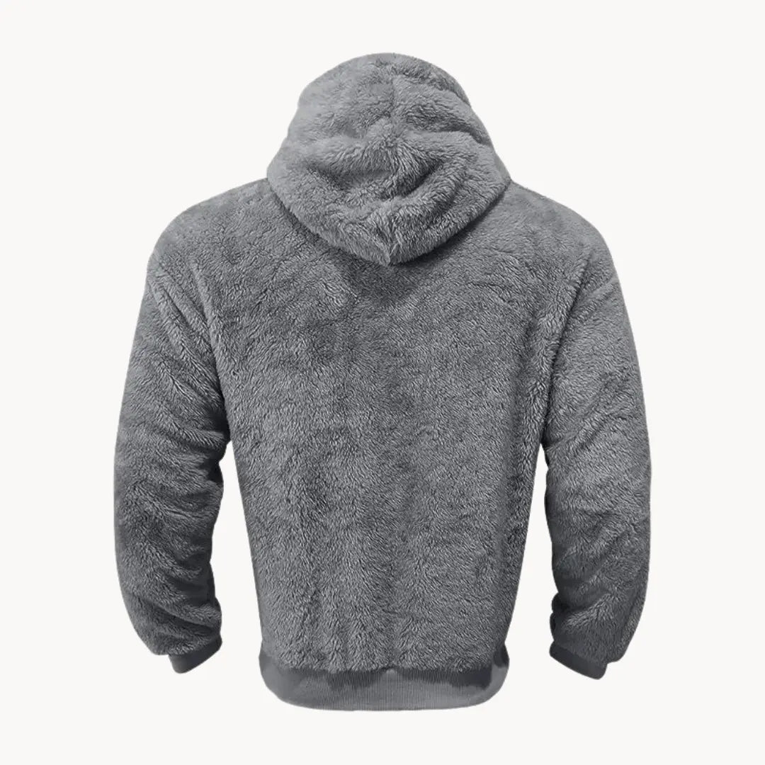 Sudadera con Capucha de Mezcla de Fleece