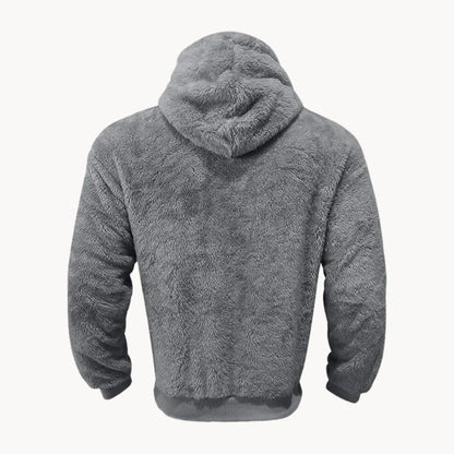 Sudadera con Capucha de Mezcla de Fleece