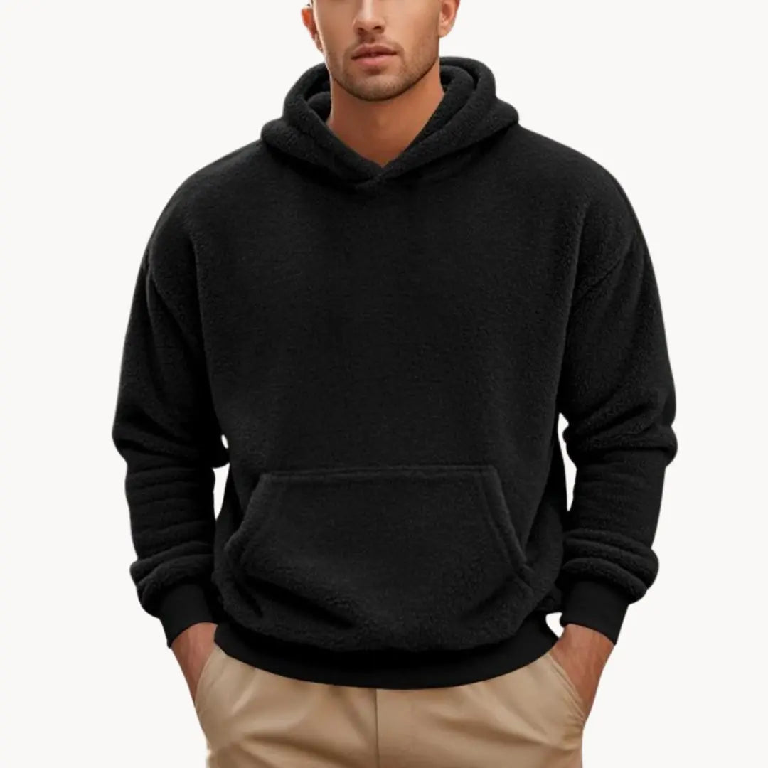 Sudadera con Capucha de Mezcla de Fleece