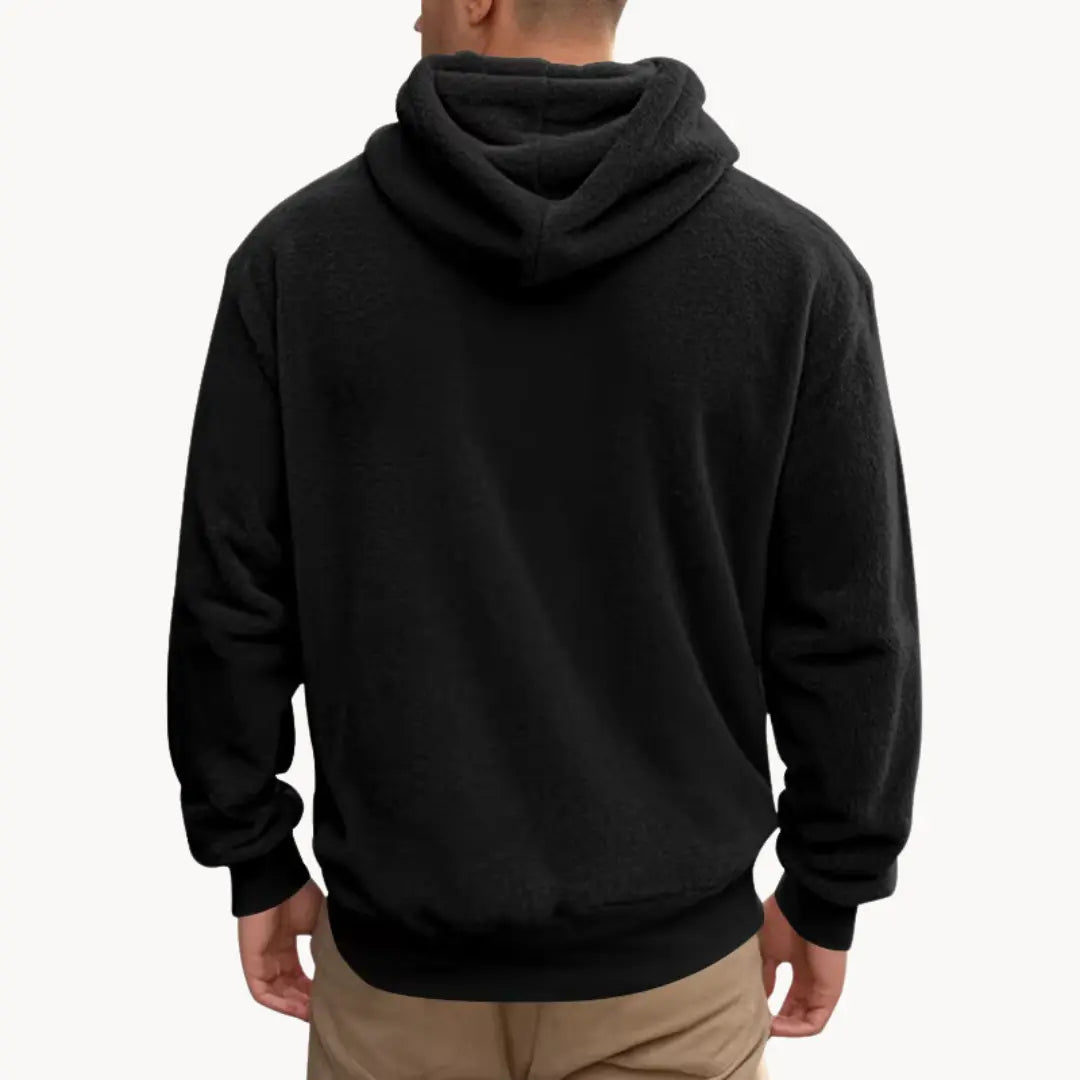 Sudadera con Capucha de Mezcla de Fleece
