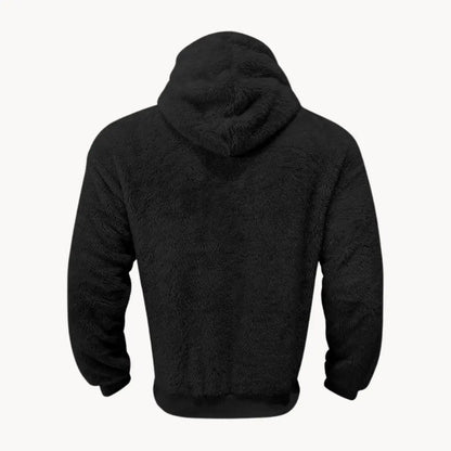 Sudadera con Capucha de Mezcla de Fleece