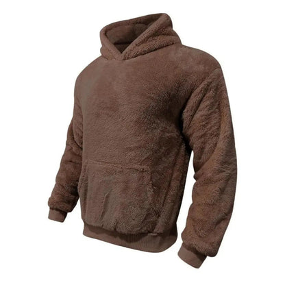 Sudadera con Capucha de Mezcla de Fleece