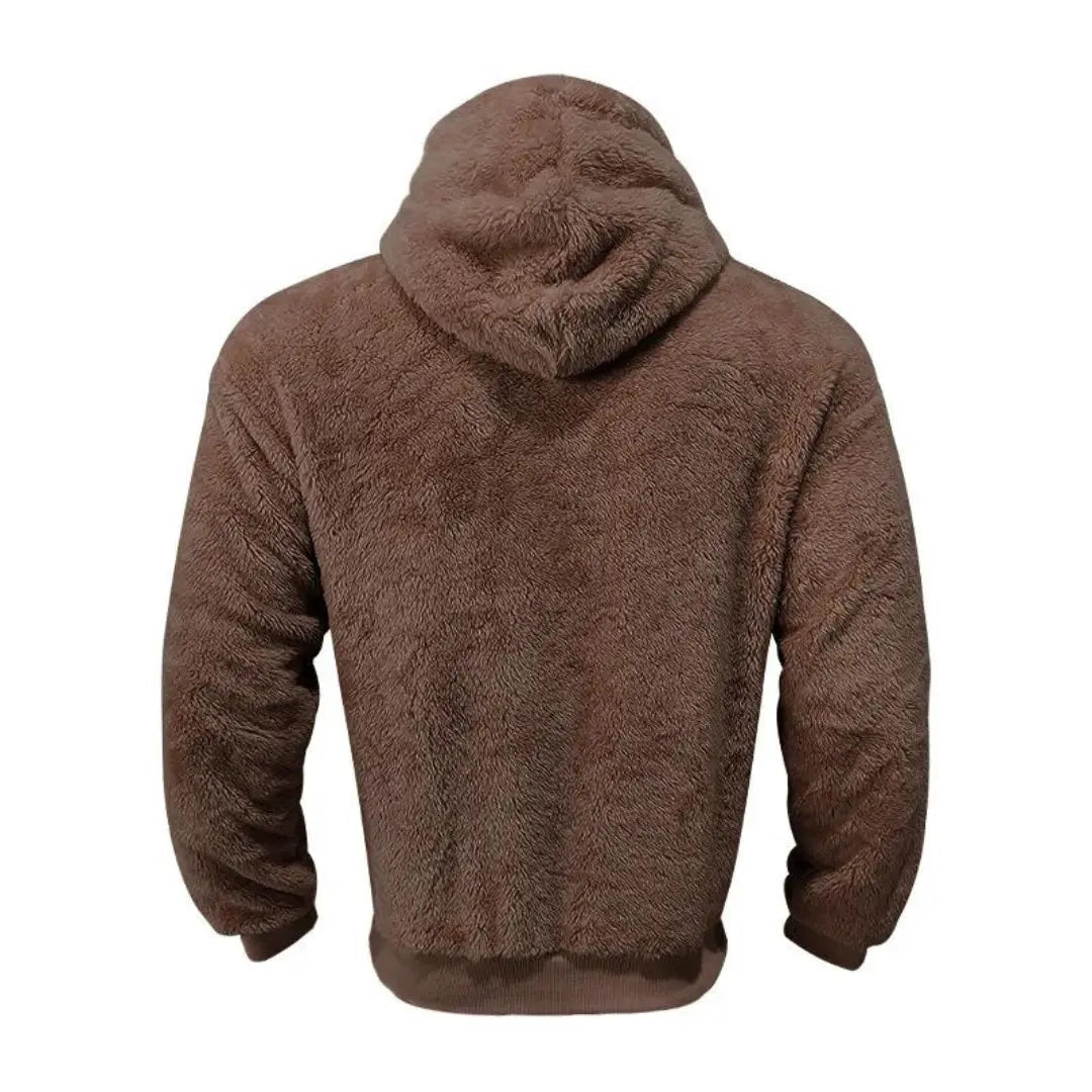 Sudadera con Capucha de Mezcla de Fleece