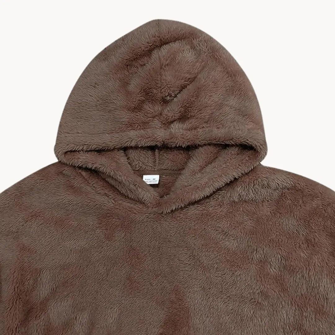 Sudadera con Capucha de Mezcla de Fleece