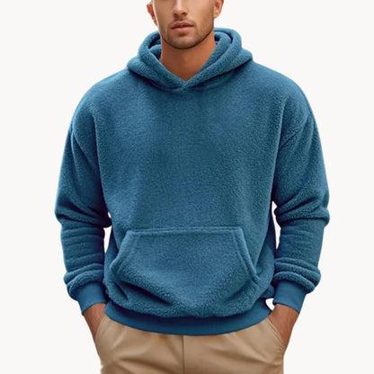 Sudadera con Capucha de Mezcla de Fleece