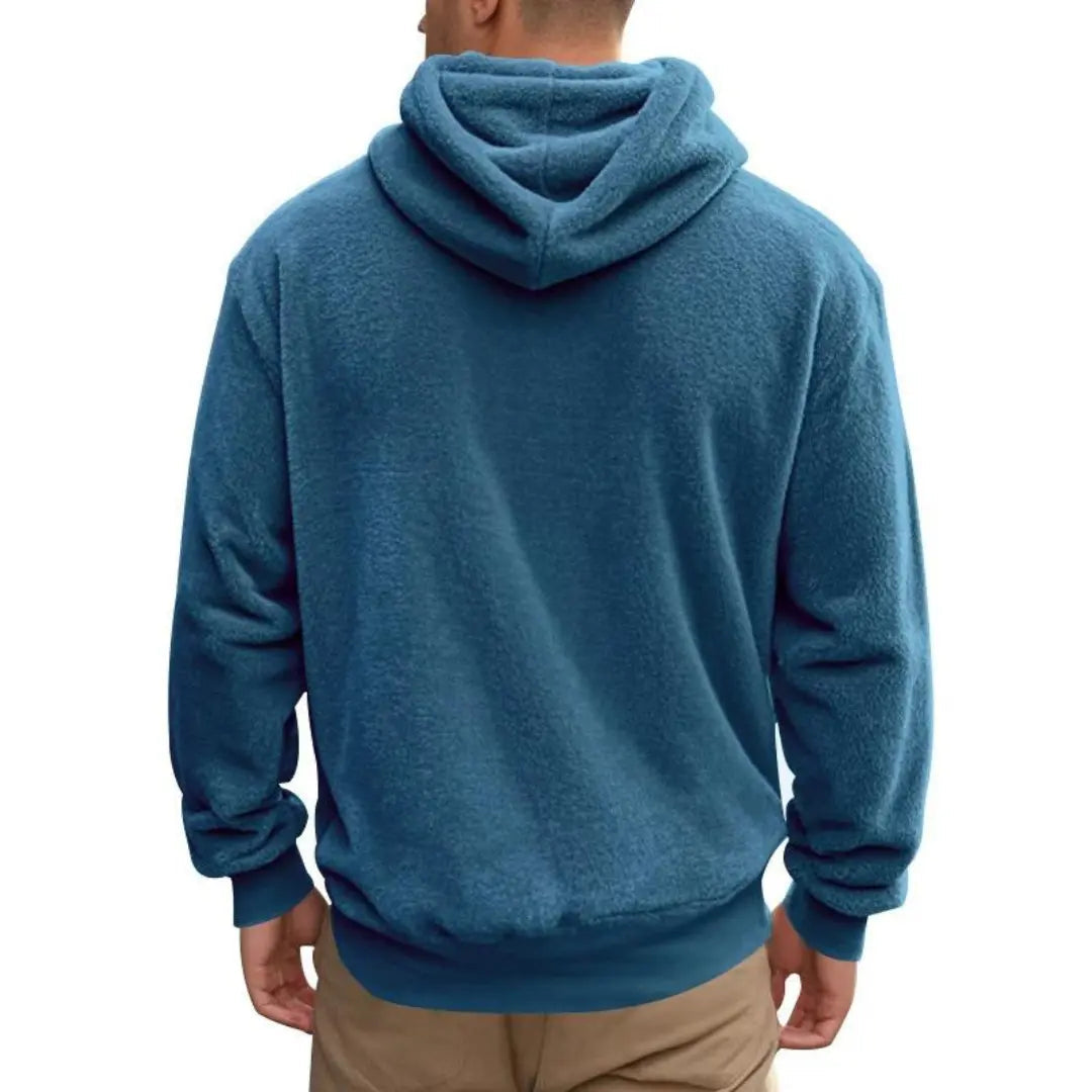 Sudadera con Capucha de Mezcla de Fleece
