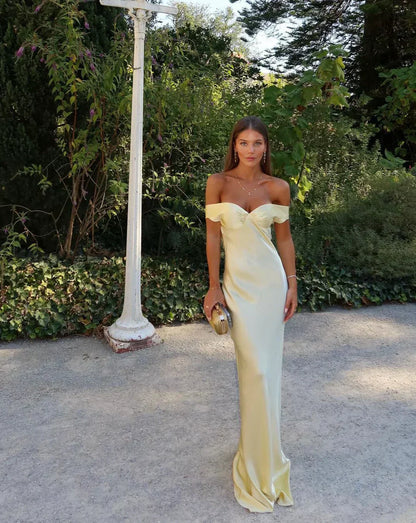 Bárbara - Maxi Vestido de Cetim