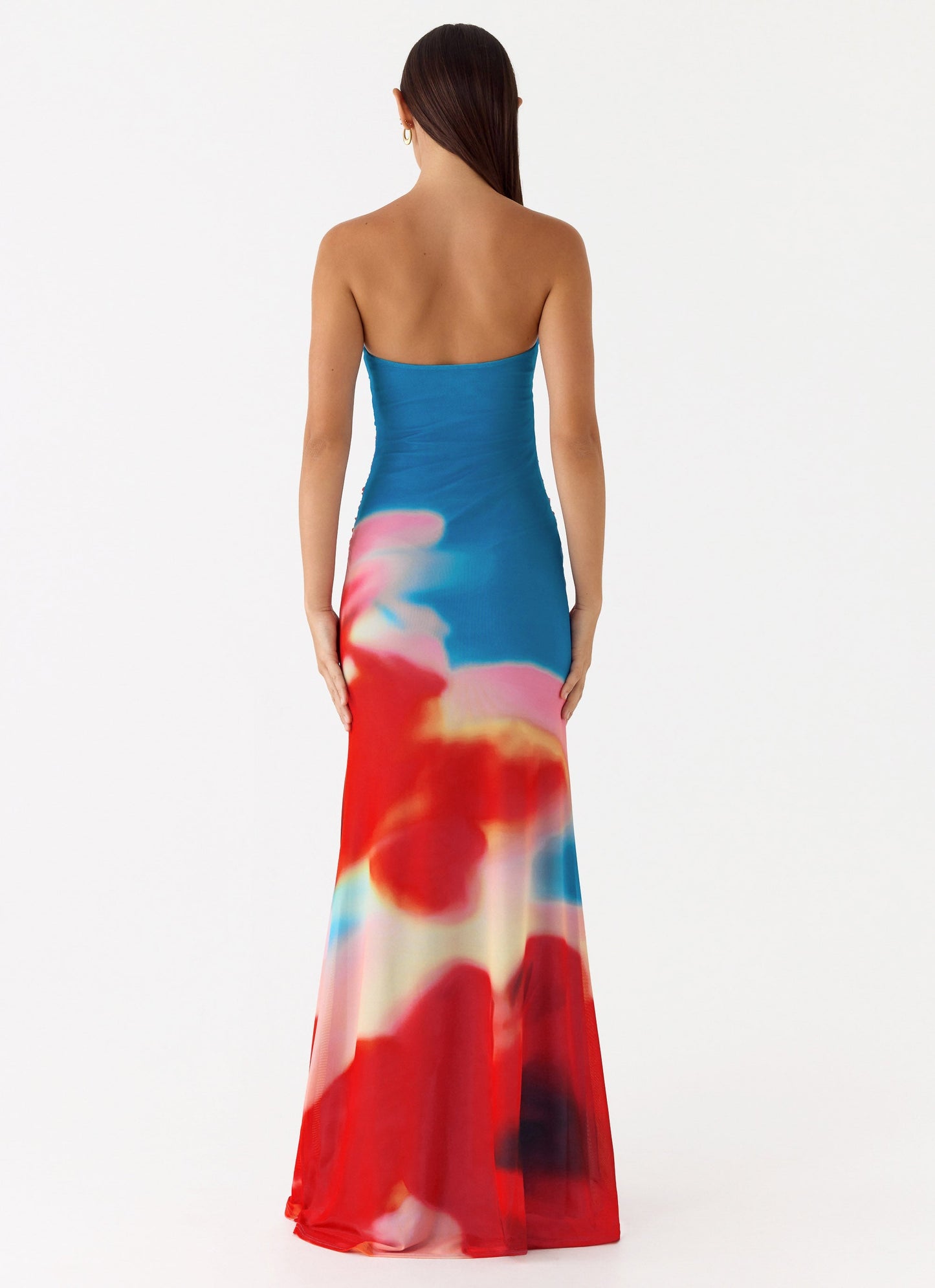 Vestido Maxi Iroha Sem Alças - Pétala do Crepúsculo