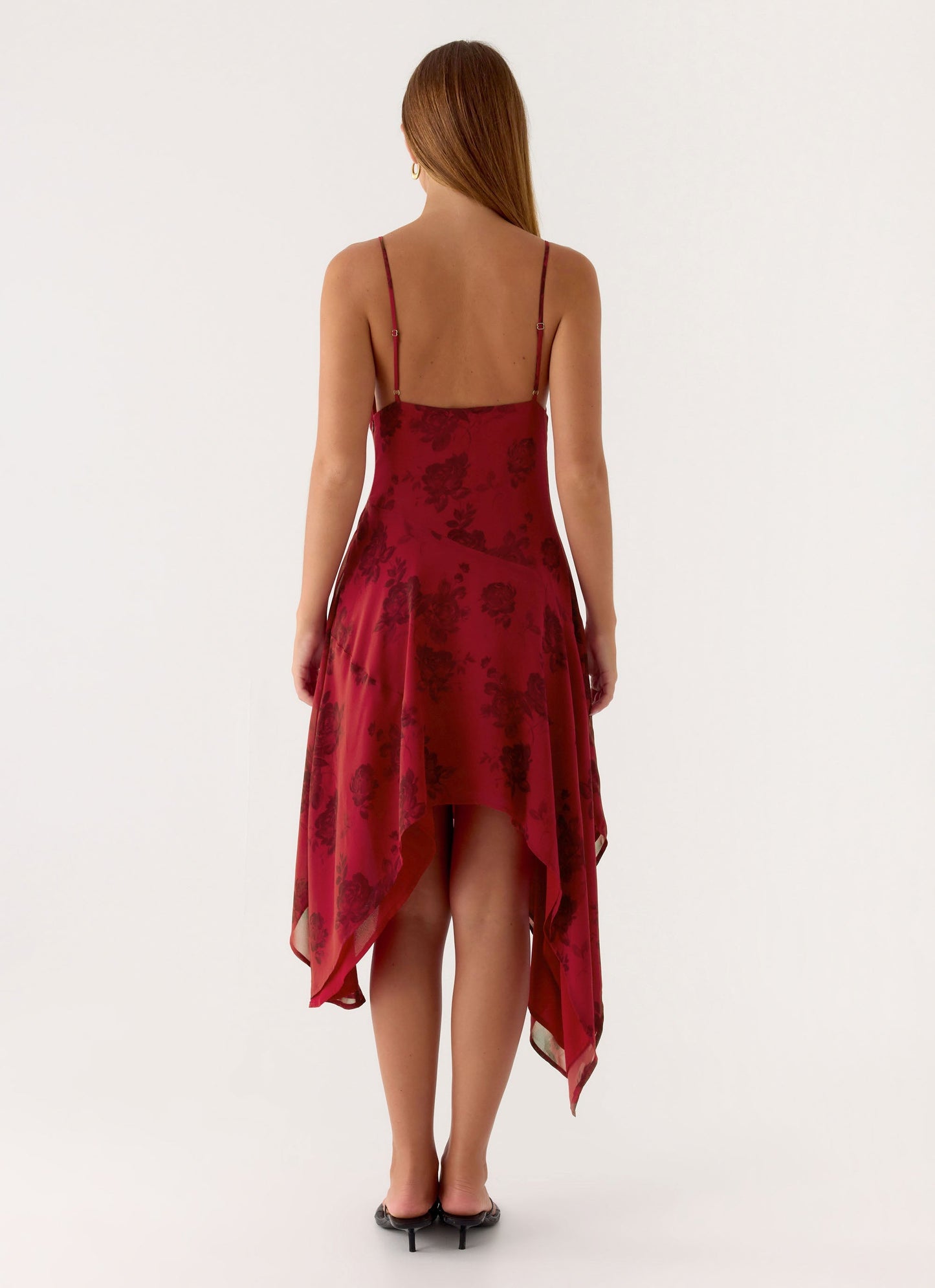 Jasiel Midi Dress - Cherry Pink