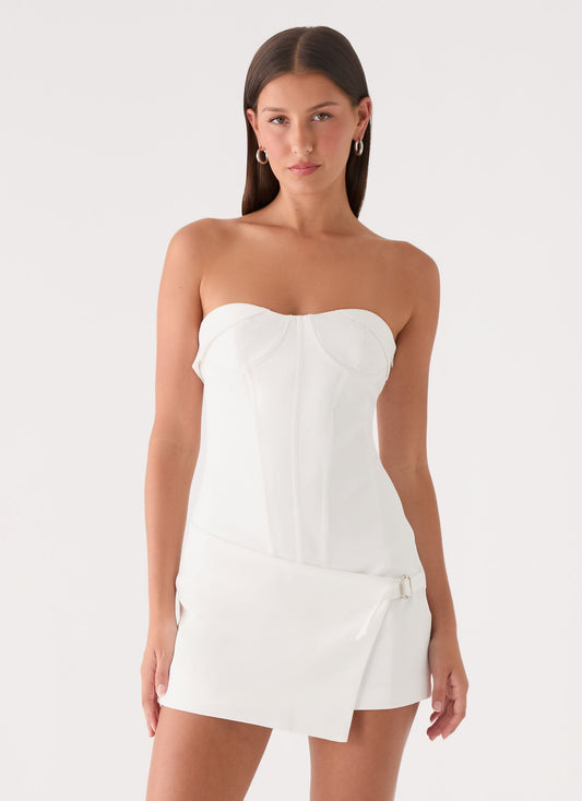 Mini Vestido Jennah - Pomba Branca