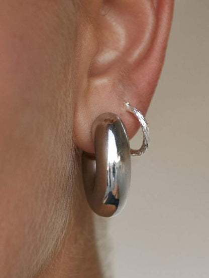 Thick Hoop Earrings