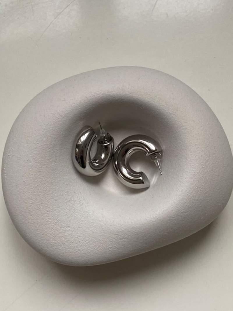 Thick Hoop Earrings