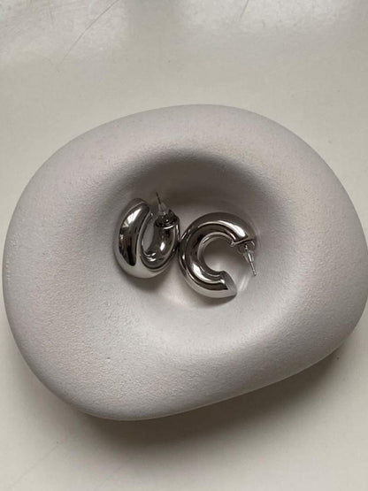 Thick Hoop Earrings