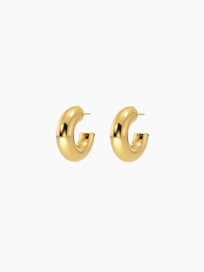 Thick Hoop Earrings