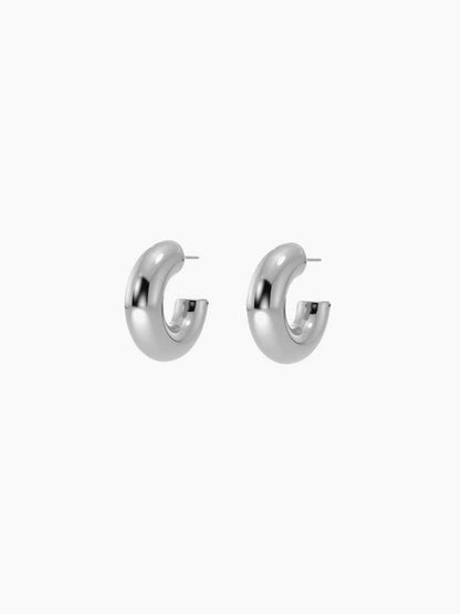 Thick Hoop Earrings