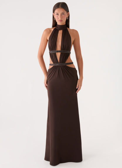 Maxi Dress Kendrah - Chocolate