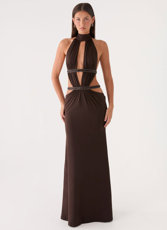 Maxi Dress Kendrah - Chocolate