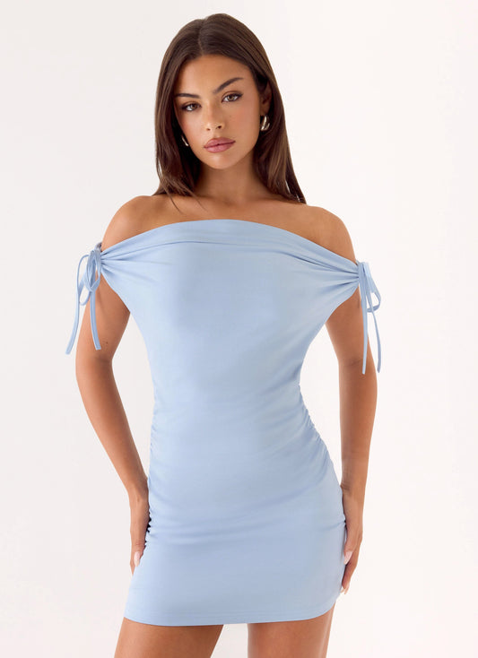 Kenia Mini Vestido Multifuncional - Azul