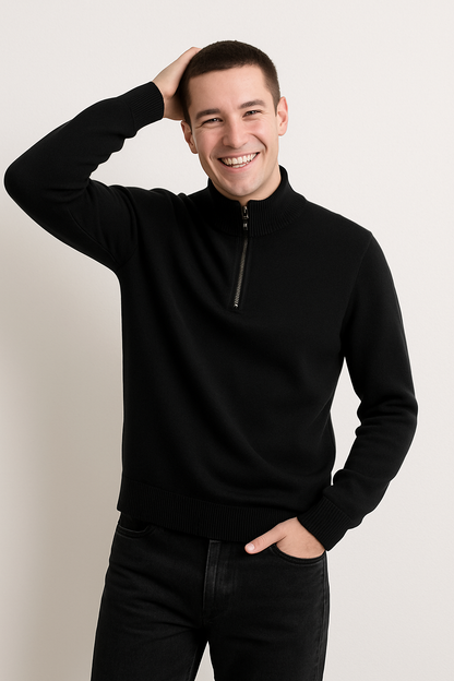 Meio Zíper - Pullover de Malha