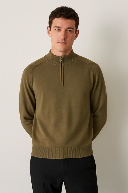 Meio Zíper - Pullover de Malha