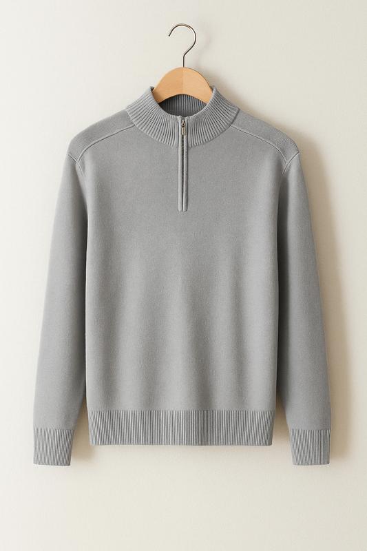 Meio Zíper - Pullover de Malha