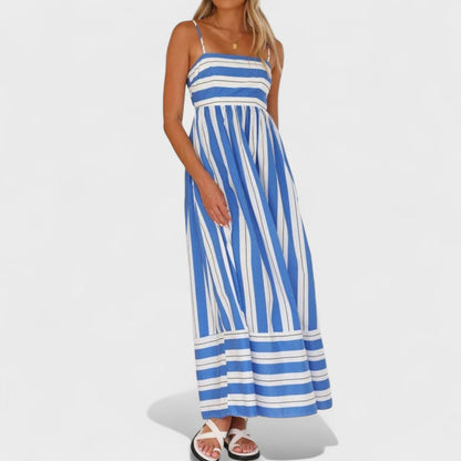 Isabel - Vestido Longo Listrado